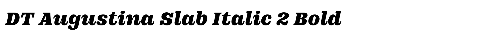 DT Augustina Slab Italic 2 Bold image